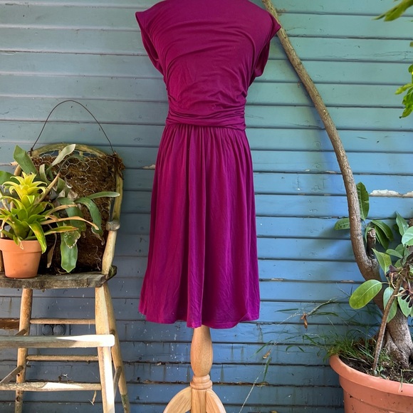 Velvet by Graham & Spencer Deep Purple Midi Dress - Picture 5 of 7